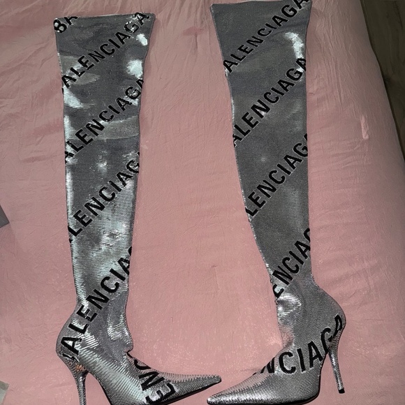 Balenciaga knife thigh high Boot - Picture 1 of 6